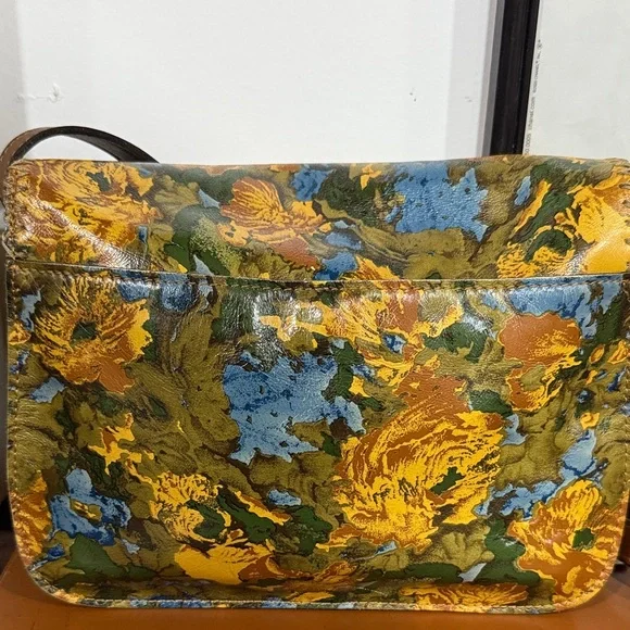 PATRICIA NASH BEAMOUNT WILFLOWER LEATHER FLAP CROSSBODY W/DUSTBAG - Picture 6 of 6